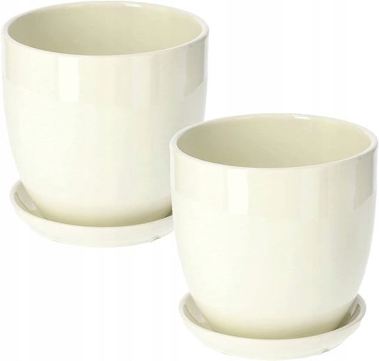 2X Doniczka 15 Donica Osłonka Ceramiczna Podstawka Kotarbau