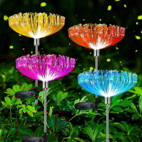 2x DRZEWKO DMUCHAWIEC LED RGB LAMPKA SOLARNA WBIJANA OGRODOWA DEKORACJA Inna marka
