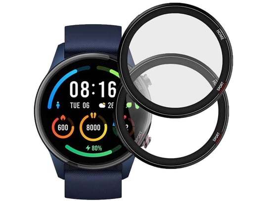 2X Elastyczne Szkło 3D Alogy Full Glue Do Xiaomi Mi Watch Black 4kom.pl