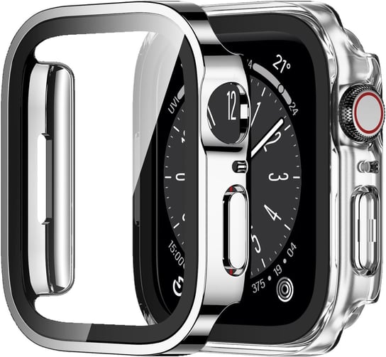 2x ETUI OBUDOWA NAKŁADKA NA ZEGAREK APPLE WATCH 7/8 45MM CASE BEZBARWNY Inna marka