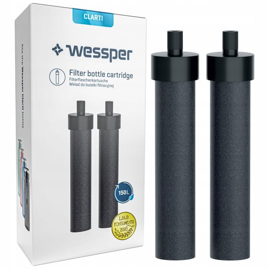 2x Filtr Wessper Clarti do butelki filtrującej Wessper ActiveMax Clarti Wessper