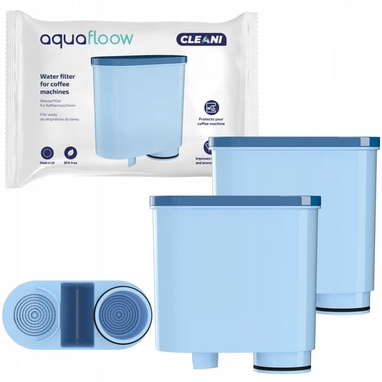 2X Filtr Wkład Wody Aquafloow Cleani Do Ekspresów Saeco/Philips (Saeco Aquaclean Ca6903/00 Oraz Philips Aquaclean Ca6903/10) Aquafloow