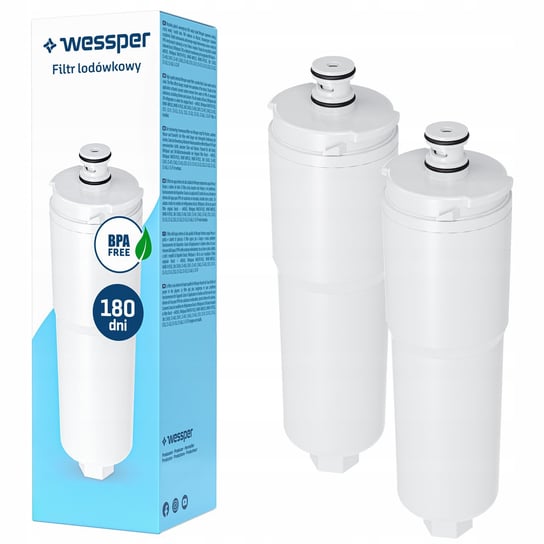 2x Filtr wkład wody Wessper do lodówki 3M zamiennik CS-51 CS-52 CS-532 Wessper