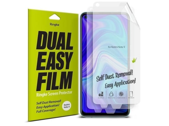 2x Folia hydrożelowa Ringke Dual easy film do Xiaomi Redmi Note 9 Ringke