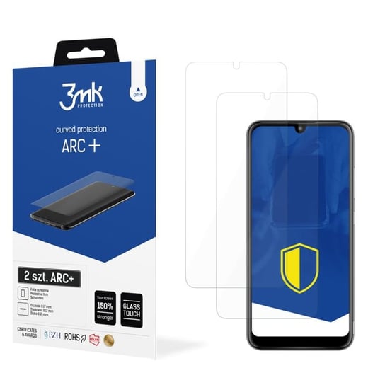 2x Folia na zaokrąglony ekran do do Motorola Moto E6 Plus - 3mk ARC+ 3MK