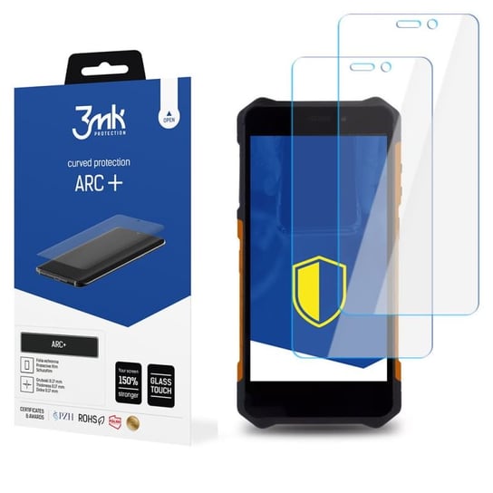 2x Folia na zaokrąglony ekran do do MyPhone Hammer Iron 3 LTE - 3mk ARC+ 3MK