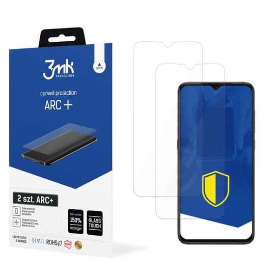 2x Folia na zaokrąglony ekran do do Xiaomi Redmi 9C - 3mk ARC+ 3MK