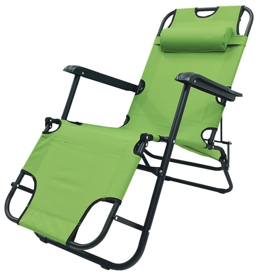 2x Fotel Krzesło Leżak Ogrodowy Gravity Riviera Zielony Kontrast