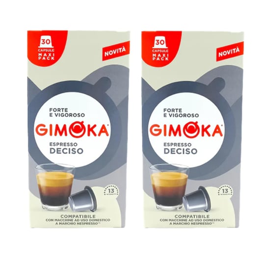2x Kapsułki do ekspresu GIMOKA Deciso Nespresso 30 sztuk Gimoka