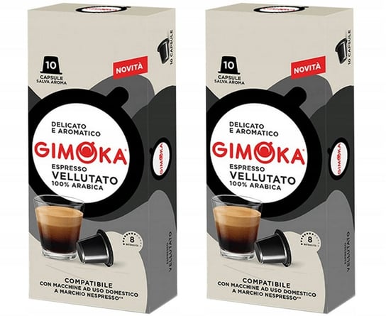 2X Kapsułki Do Ekspresu Gimoka Vellutato Nespresso 10 Sztuk Gimoka