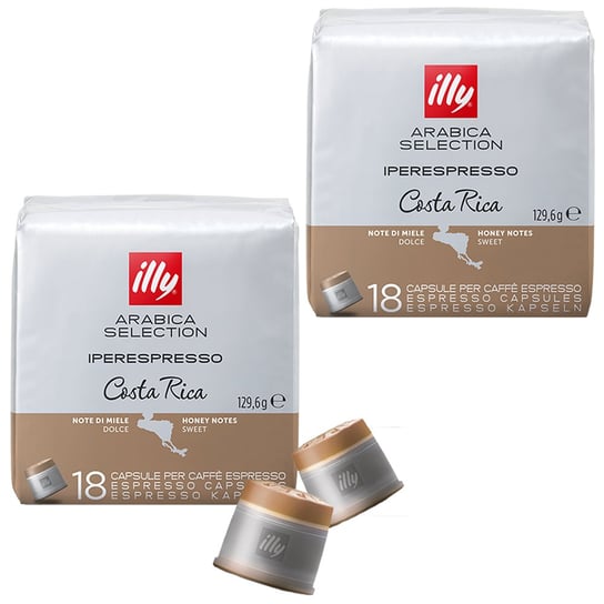 2x KAPSUŁKI ILLY IPERESPRESSO ARABICA SELECTION COSTA RICA 18 SZTUK Illy