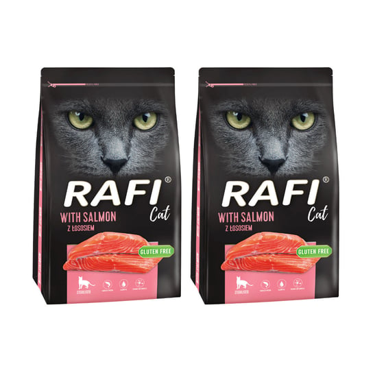 2x Karma sucha dla kota RAFI CAT z łososiem 1,5 kg Rafi