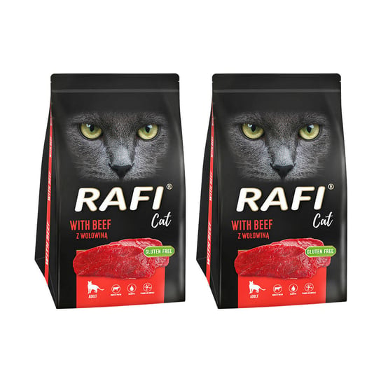 2x Karma sucha dla kota RAFI CAT z wołowiną 1,5 kg Rafi