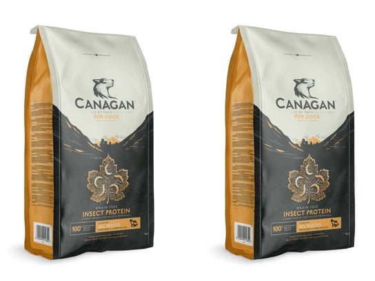 2x KARMA SUCHA DLA PSA HIPOALERGICZNA bezzbożowa bez cukru wysokobiałkowa Canagan Insect 10 kg Canagan