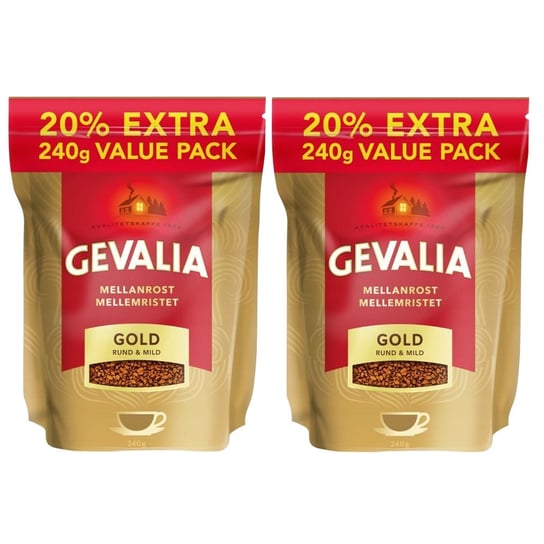 2x Kawa rozpuszczalna GEVALIA GOLD 240 g Gevalia