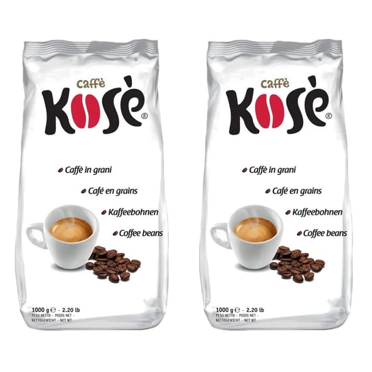 2x Kawa ziarnista CAFFE KOSE Crema 1 kg Kimbo