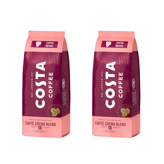 2x Kawa ziarnista COSTA COFFEE Crema Blend 500 g Costa Coffee