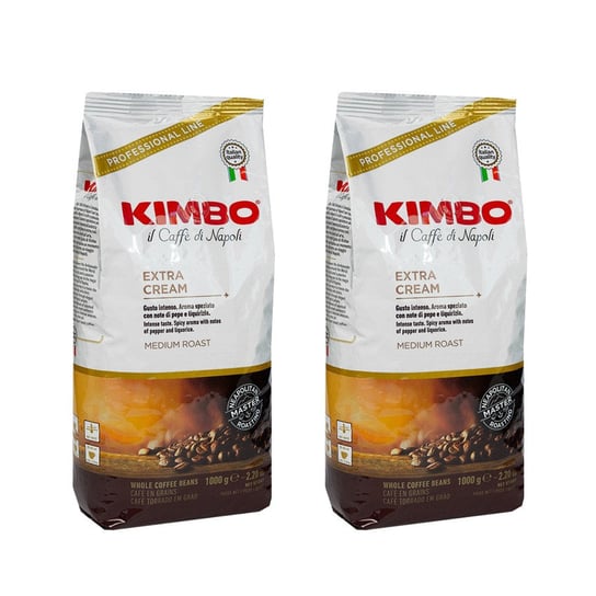 2x Kawa ziarnista KIMBO Extra Cream 1 kg Kimbo