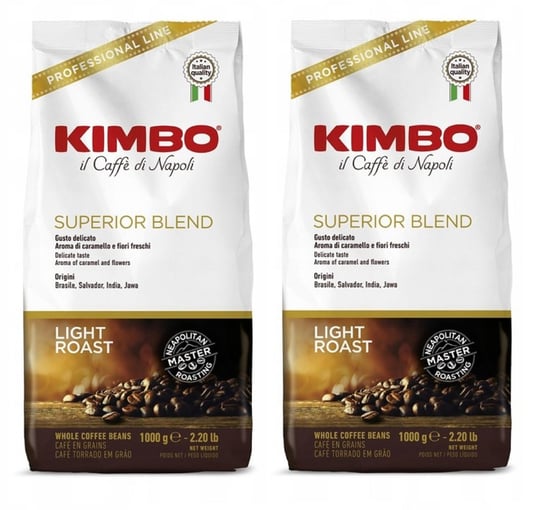 2x Kawa ziarnista KIMBO Superior Blend 1 kg Kimbo