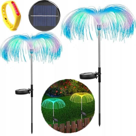 2x LAMPA SOLARNA MEDUZA ŚWIATŁOWÓD 55CM fajerwerki Inna marka