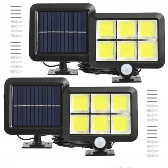 2x Lampa solarna z czujnikiem ruchu oraz osobnym panelem Inna marka