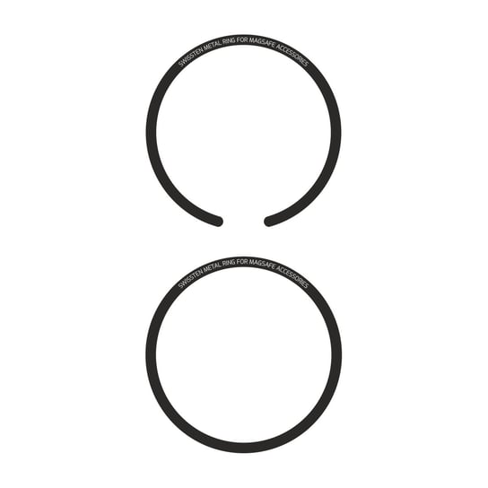 2x Metaliczny pierścień MagSafe, bezprzewodowe ładowanie magnetyczne Swissten SWISSTEN