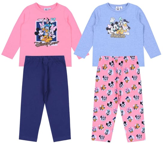 2x niebiesko-różowa piżama Mickey Disney 2-3lata 98 cm Disney