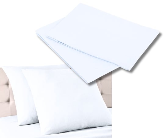 2x POSZEWKA NA PODUSZKĘ JASIEK BAWEŁNA 80x80 cm POSZWA BIAŁA HOTELOWA Amazon Basics