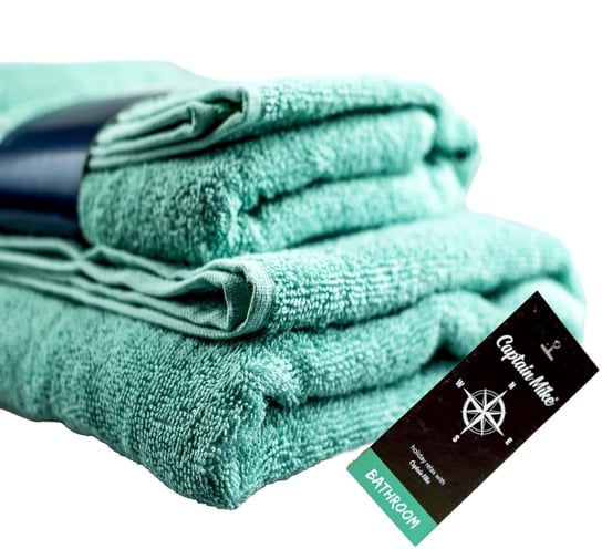 2x Ręczniki bawełniane 100% 30x50 cm miętowe ZESTAW Dystrybutor Kufer