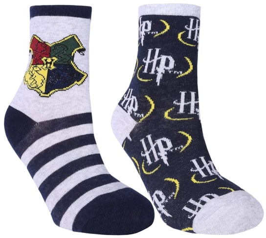 2x Szaro-granatowe skarpetki Harry Potter 23-26 EU Harry Potter