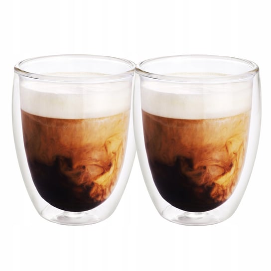 2x Szklanka termiczna do herbat kawy cappuccino latte podwójne szkło 250ml, Wessper Wessper