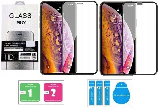 2X Szkło 9H Hartowane Pełne Do Iphone 14 Zestaw Phonelove