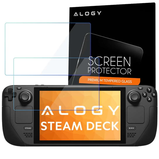 2x Szkło hartowane 9H Alogy ochrona na ekran do konsoli do Steam Deck Alogy