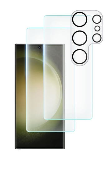 2x Szkło Hartowane Braders UV + Szkło na Aparat do Samsung Galaxy S23 Ultra Clear Braders