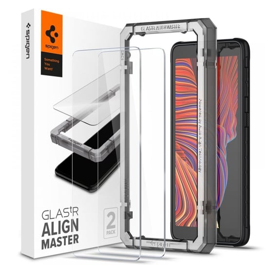 2x Szkło Hartowane Spigen Alm Glas.tr Slim do Galaxy Xcover 5 Spigen