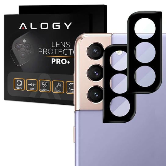 2x Szkło ochronne Alogy osłonka aparatu na obiektyw do Samsung Galaxy S21 Plus 4kom.pl