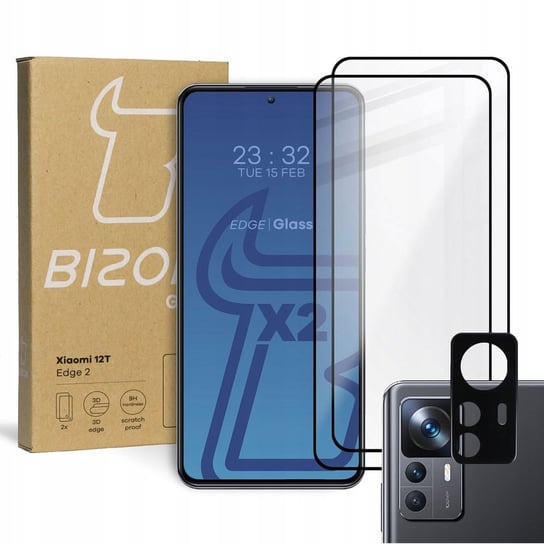 2X Szkło + Szybka Na Aparat Bizon Do Xiaomi 12T Bizon