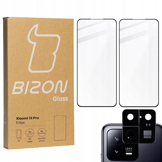 2X Szkło + Szybka Na Aparat Bizon Do Xiaomi 13 Pro Bizon