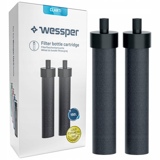 2X Wessper Activemax Clarti Filtr Wody Do Butelki Filtrującej Wessper