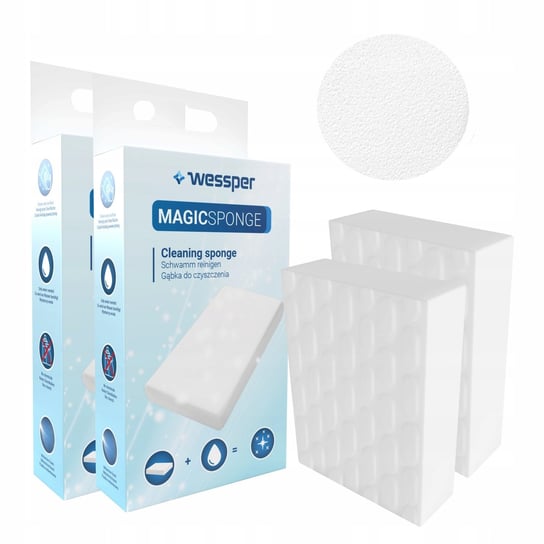 2X Wessper Magic Sponge Magiczna Gąbka Do Usuwania Plam/Brudu Wessper