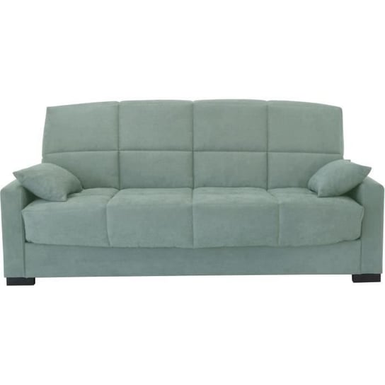 3-osobowa rozkładana sofa MEGAN 14 - Tkanina Soro w kolorze migdałowej zieleni - Z podłokietnikami - Łóżko 130x190 cm - dł. 223 x gł. 96 x wys. 103 cm Inna marka