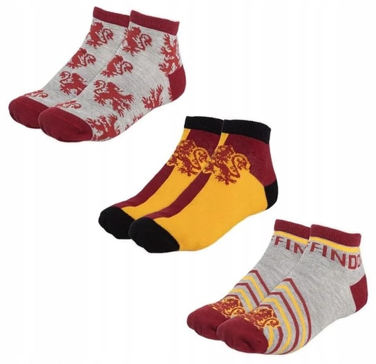 3 Pary Skarpetek Harry Potter Gryffindor 36-40 Cerda