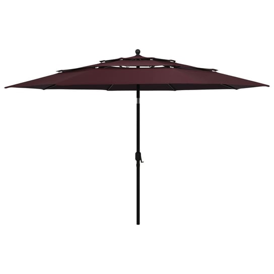 3-poziomowy parasol ogrodowy, bordowy, 350x260 cm Zakito Europe