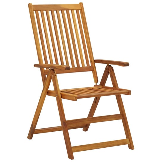 3 szt. składane krzesła ogrodowe z poduszkami, drewno akacjowe Shumee