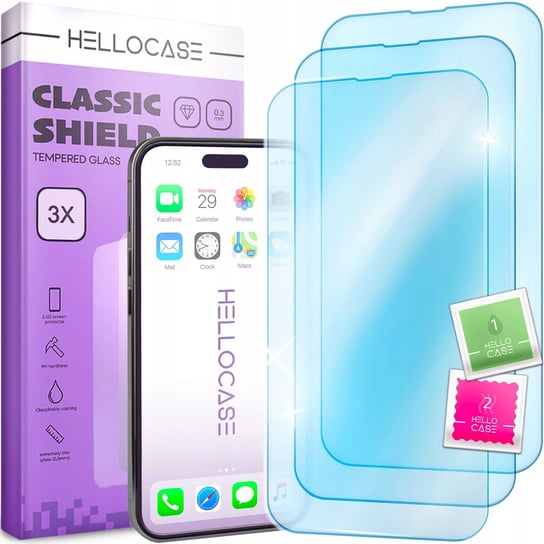 3 Sztuki | Szkło Hartowane Do Iphone 13 Mini Szybka Szkiełko Folia Na Ekran Hello Case