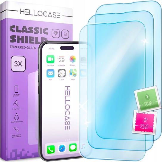 3 Sztuki | Szkło Hartowane Do Iphone 7 Plus / 8 Plus Szybka Szkiełko 2.5D Hello Case