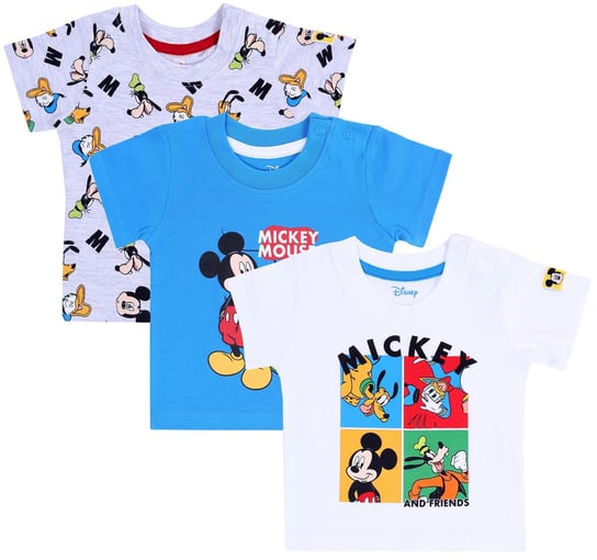 3 x Bluzka Myszka Mickey i Przyjaciele DISNEY 9-12 m 80 cm Disney