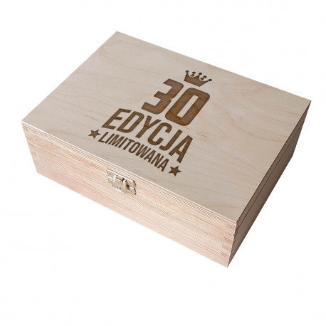 30 lat - edycja limitowana - drewniane pudełko z grawerem Koszulkowy