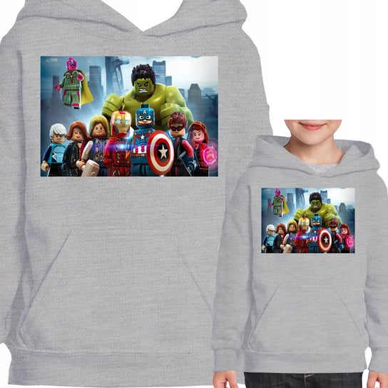 3010 Bluza Z Kapturem Lego Avengers Hulk Thor 104 Inna marka