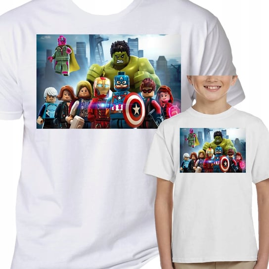 3010 Koszulka Lego Avengers Hulk Iron Man 140 Inna marka